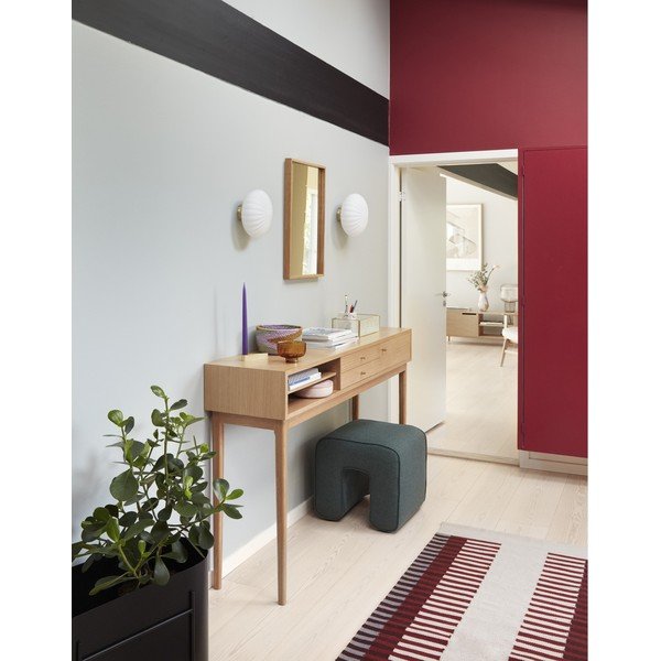 Bijela zidna lampa Kumu – Hübsch-image-1