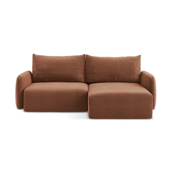 Ciglasta sklopiva/s prostorom za odlaganje kutna garnitura (s desnim kutom) Kalena – Makamii