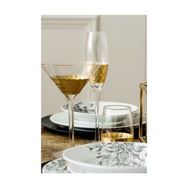 Set od 4 čaše za šampanjac od ručno puhanog stakla Premier Housewares Deco, 2,1 dl-image-4