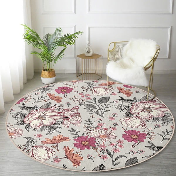 Periv/pogodan za robotski usisavač okrugli tepih ø 120 cm Comfort – Mila Home-image-3