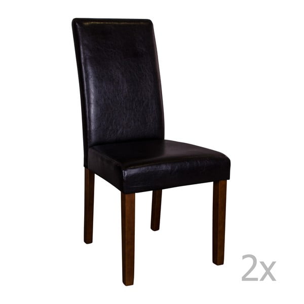 Set od 2 crne stolice s tamnim nogama House Nordic Mora