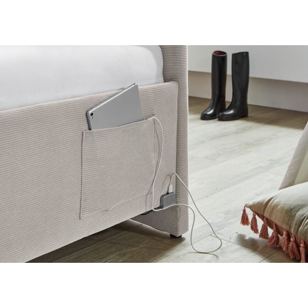 Bež podstavljeni kutni dječji krevet bez podnice 120x200 cm Cool – Meise Möbel-image-4