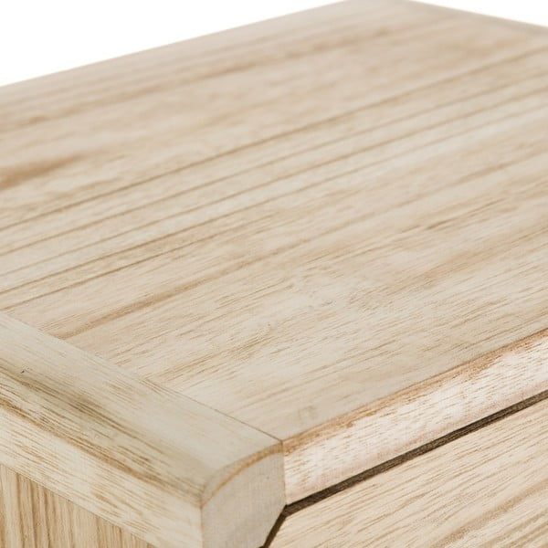 Noćni ormarić od egzotičnog drveta u prirodnoj boji Natural Way – Casa Selección-image-4