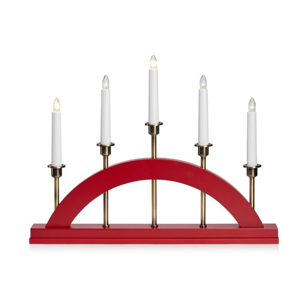 Crveni svjetlosni ukras s božićnim motivom Bridge – Markslöjd