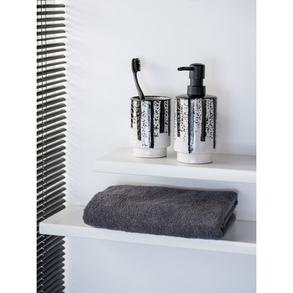 Crno-bijeli keramički dozator sapuna 340 ml Subiza – Wenko-image-2