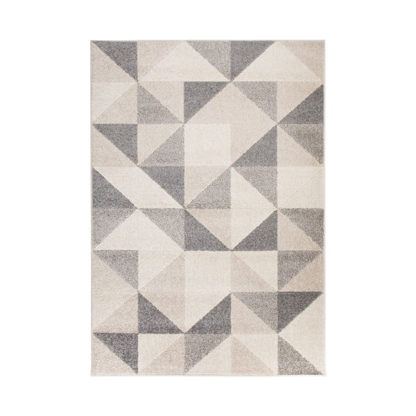 Šedo-růžový koberec Flair Rugs Urban Triangle, 133 x 185 cm
