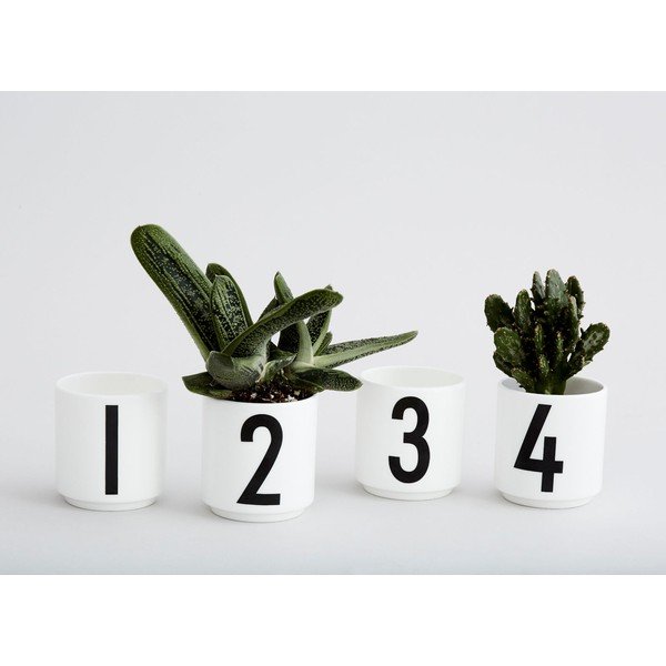 Set od 4 porculanska svijećnjaka Design Letters Mini-image-2