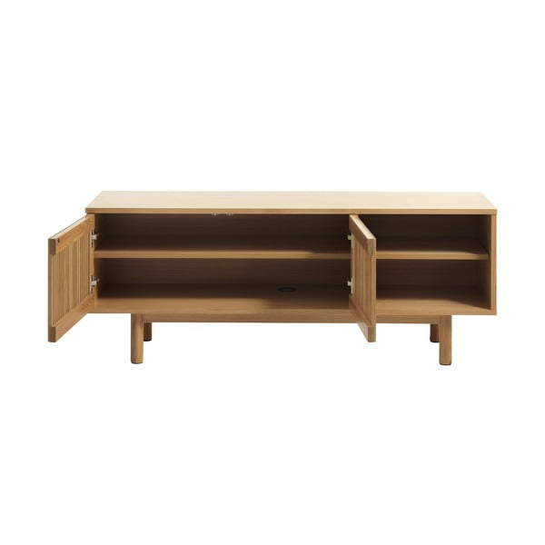 TV komoda u dekoru hrasta u prirodnoj boji 143x55 cm Tiber – Unique Furniture-image-3