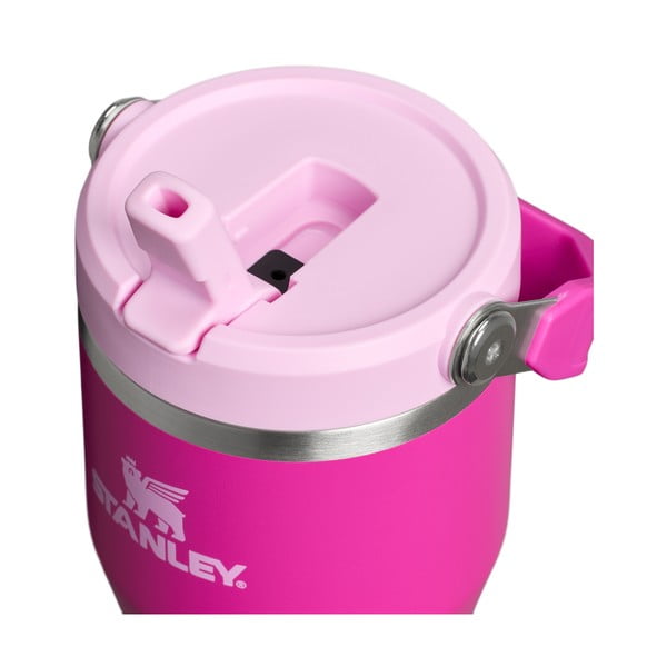Ružičasta termosica od nehrđajućeg čelika 600 ml IceFlow™ Flip Straw 2.0 Tumbler Violet Blossom – Stanley-image-1