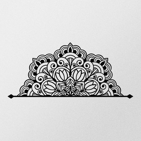 Metalni zidni ukras 160x70 cm Mandala - Wallity-image-4