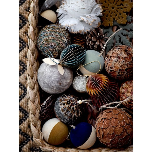 Smeđi viseći božićni ukras Bloomingville Zada-image-1