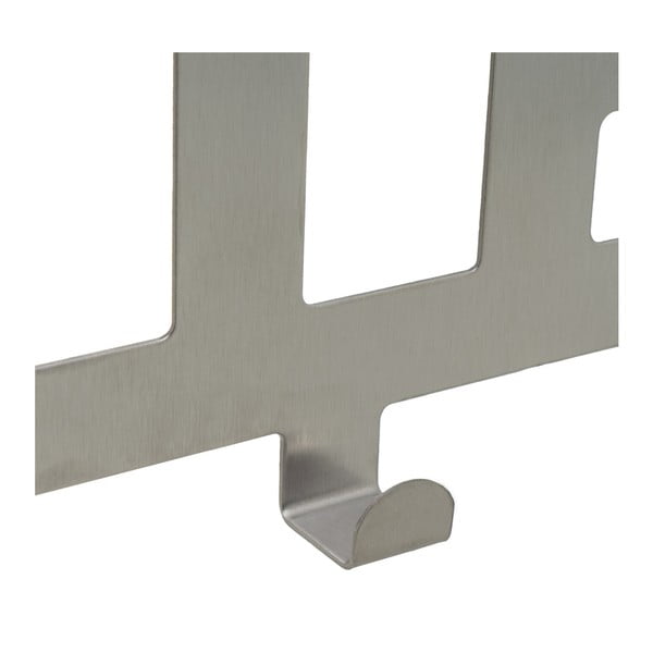 Metalna vješalica za vrata u mat srebrnoj boji 32 cm Bath – Casa Selección-image-1