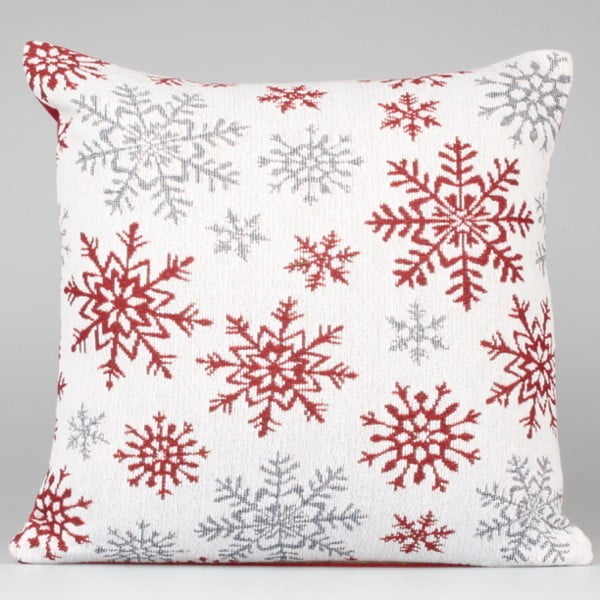 Bijelo-crvena jastučnica Dakls Winter, 40 x 40 cm