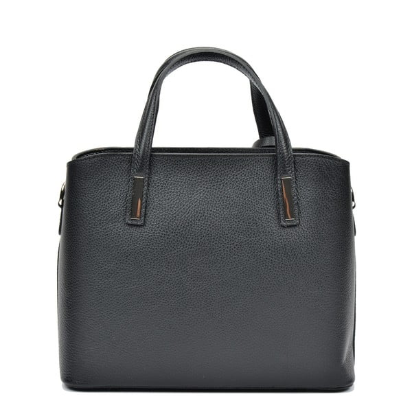 Crna kožna torba Sophia Cardoni Lacy-image-1