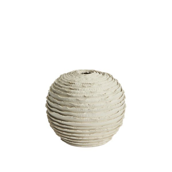 Krem keramička ručno izrađena vaza (visina 21 cm) Evania – Kave Home