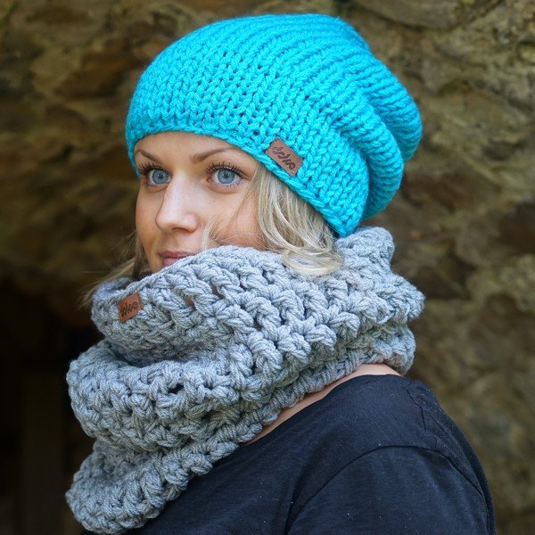 Ručno rađena kapa DOKE Blue Beanie-image-2