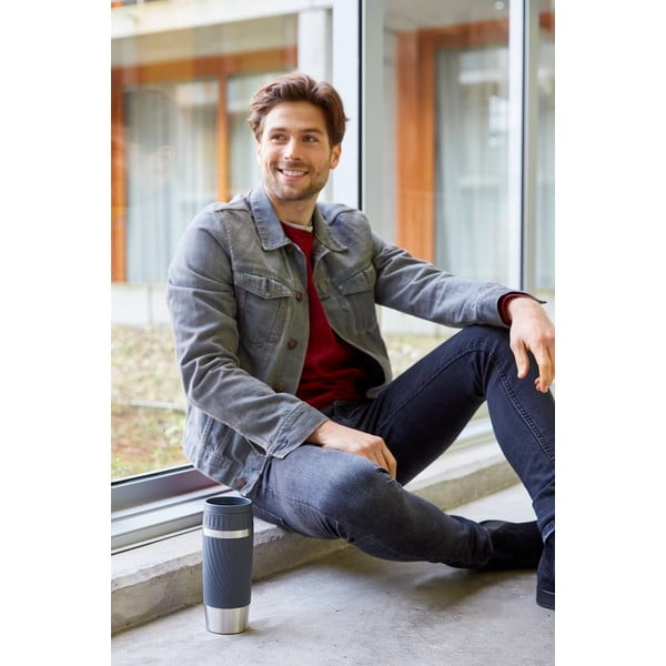 Siva termo šalica 0,36 l Easy Twist - Tefal-image-2