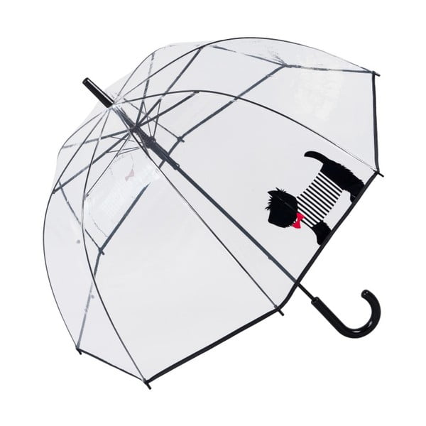Prozirni štapni kišobran Ambiance Cute Dog, ⌀ 85 cm