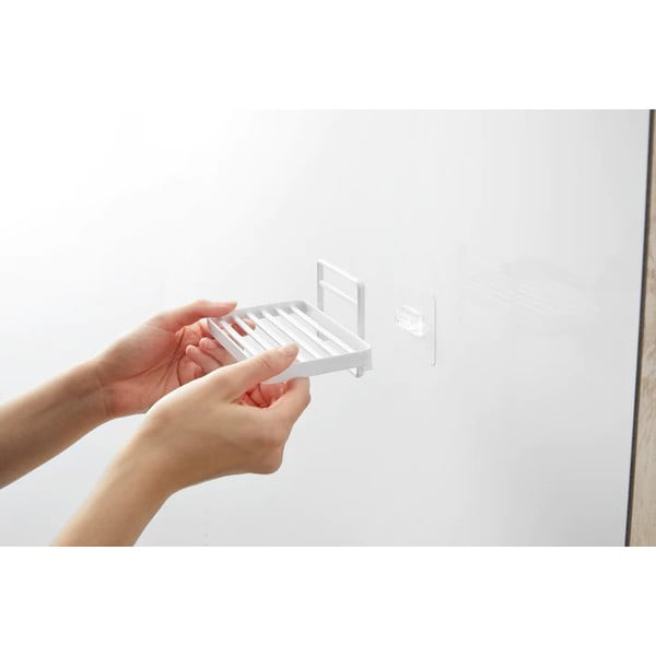 Bijela metalna samoljepljiva posuda za sapun Film Hook – YAMAZAKI-image-2