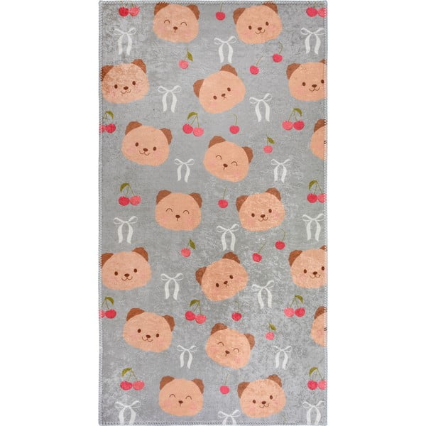 Sivi/smeđi periv dječji tepih 120x180 cm Cute Teddies – Vitaus