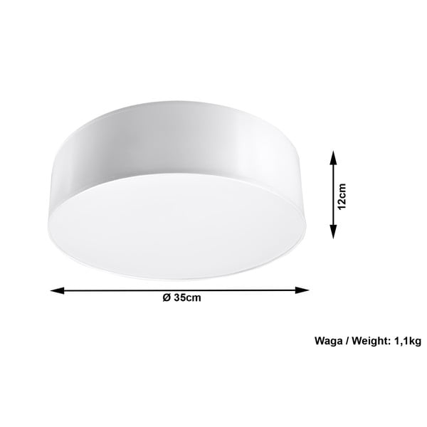 Bijela stropna lampa Stropni Sollux Atis-image-4