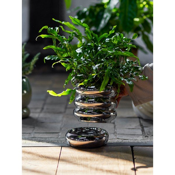 Ukrasna tegla za cvijeće od kamenine ø 16 cm Shine – Bloomingville-image-3