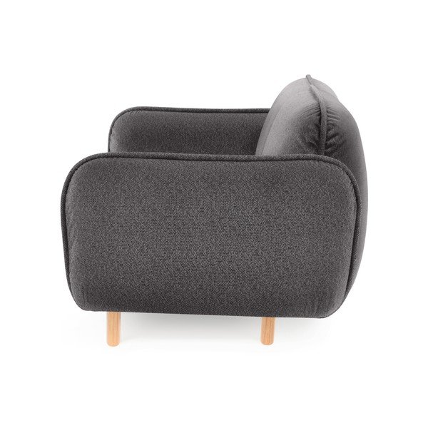 Tamno siva sofa od bouclé tkanine 188 cm Bean – EMKO-image-2