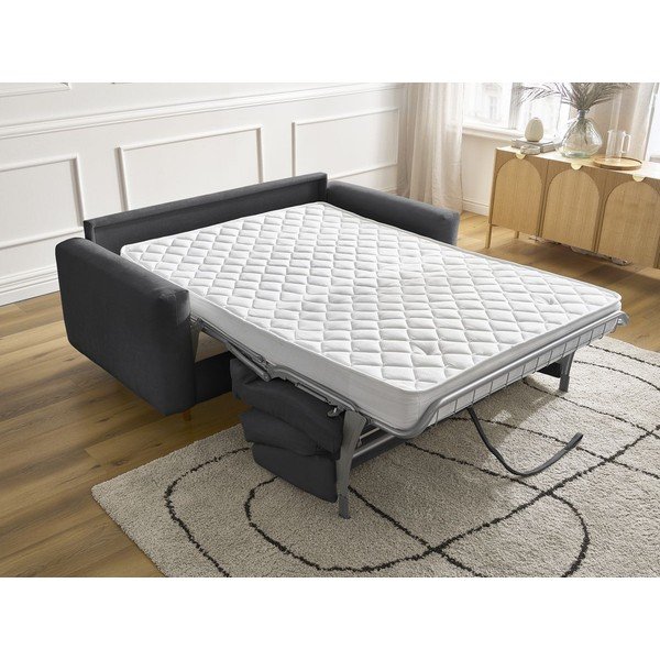 Crna sofa za spavanje/sklopiva 200 cm Cocoone – Bobochic Paris-image-1