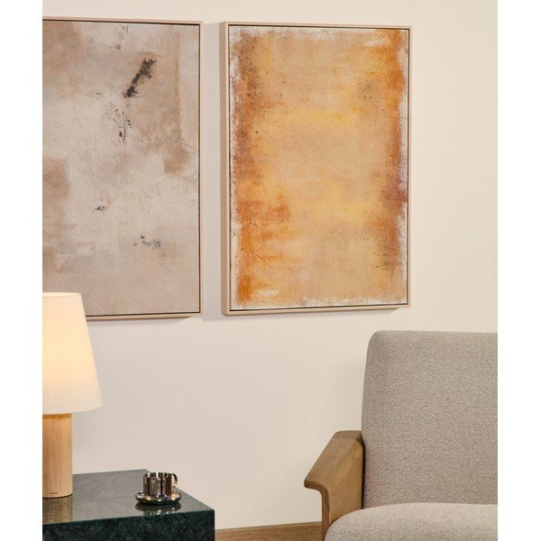 Ručno oslikana slika s okvirom/na platnu 60x90 cm Selnar – Kave Home-image-1
