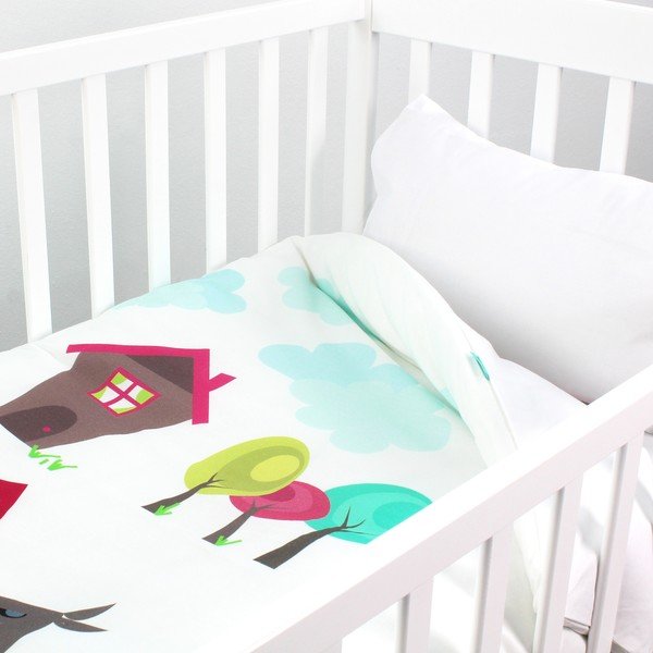 Dječje pamučne navlake za pokrivač i jastuk Mr. Fox baka, 100 x 120 cm-image-1