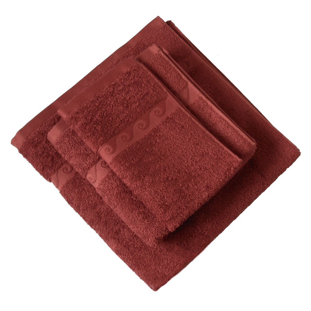 Val, crveni set ručnika