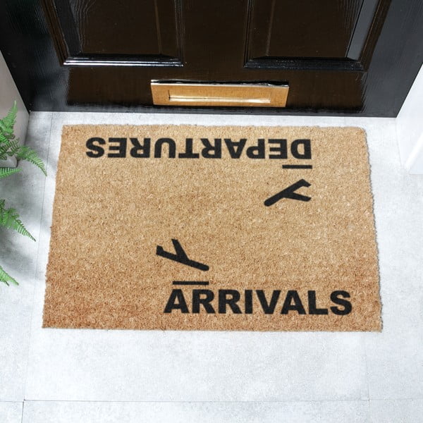Otirač od kokosovih vlakana 40x60 cm Arrivals and Departures – Artsy Doormats-image-2