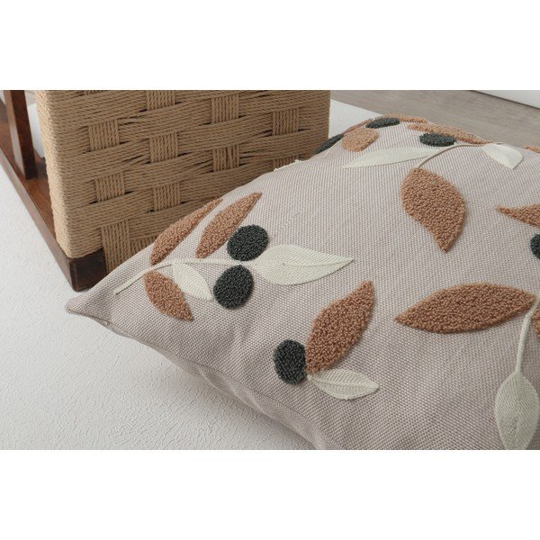 Laneni ukrasni jastuk 43x43 cm Sonbahar – Mioli Decor-image-2
