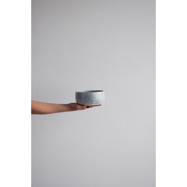 Bijelo-crna zemljana zdjela ÅOOMI Mess, ø 15 cm-image-2