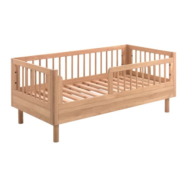 Dječji krevet od punog hrasta 70x140 cm u prirodnoj boji Forrest – Vipack