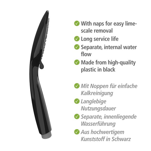 Crni tuš set od nehrđajućeg čelika 66 cm Young - Wenko-image-4