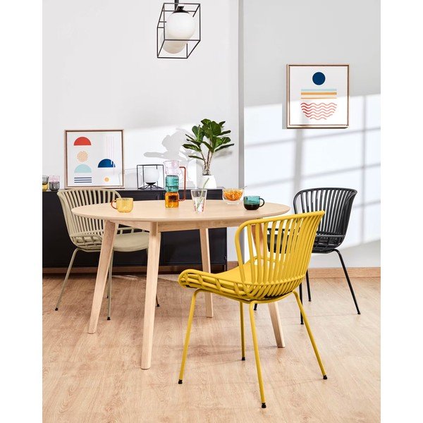 Crna vrtna stolica sa čeličnom konstrukcijom Kave Home Surpik-image-4