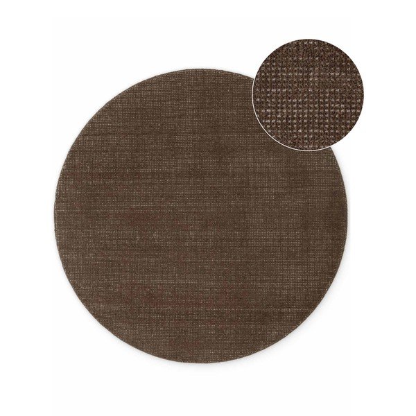 Smeđi ručno rađen vunen okrugao tepih ø 200 cm Greenwich – Ted Baker