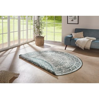 Zeleno-krem vanjski tepih NORTHRUGS Siruma, ø 140 cm