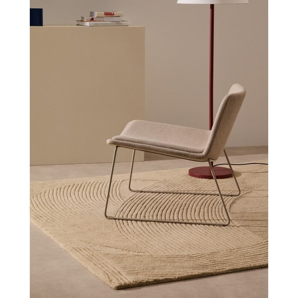 Bež fotelja Zahara – Kave Home-image-1