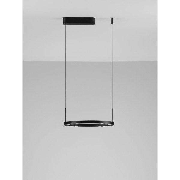 Mat crna LED viseća svjetiljka aluminijska s mogućnosti zatamnjivanja ø 40 cm Lunette – Nova Luce-image-3