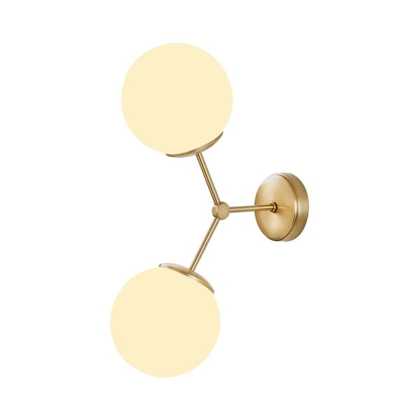 Zidna svjetiljka u bijelo-zlatnoj boji Opviq lights Damar-image-2