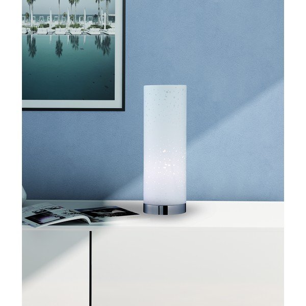 Bijela stolna lampa s tekstilnim sjenilom (visina 35 cm) Thor – Fischer & Honsel-image-2