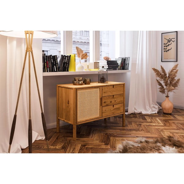 Niska komoda od hrastovine 97x69 cm Pola - The Beds-image-4