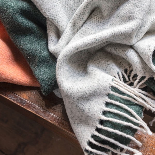 Zelena/ciglasta deka 125x190 cm Brick – Mette Ditmer Denmark-image-2