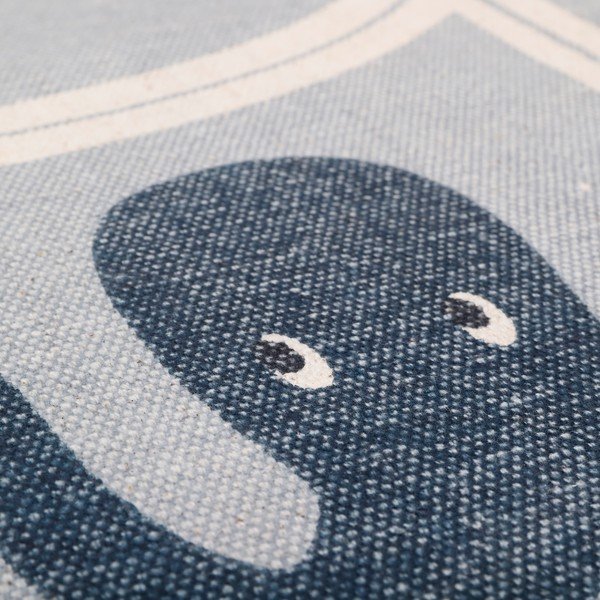 Dječji ručno izrađeni pamučni tepih Nattiot Little Deep Blue, ø 120 cm-image-4