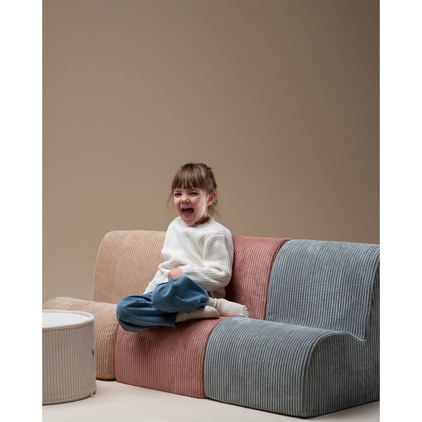 Svjetlo smeđa dječja fotelja od samta Cloud – Wigiwama-image-2