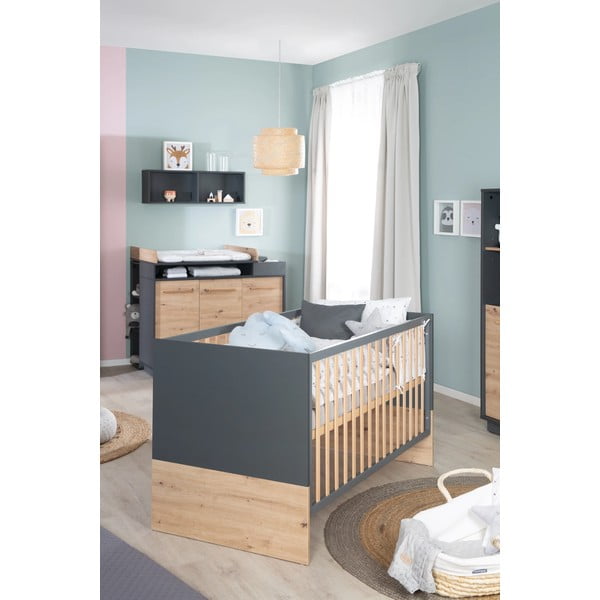 Tamno sivi/u prirodnoj boji dječji krevet 70x140 cm Lenn – Roba-image-1