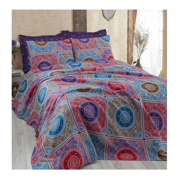 Lagani pamučni prekrivač preko Hype kreveta za jednu osobu, 140 x 200 cm