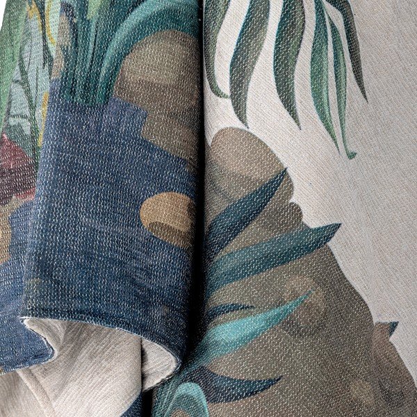 Zelena deka 130x155 cm Peacock – Bloomingville-image-3